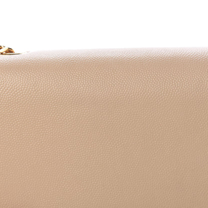 Saint Laurent Grain De Poudre Small Monogram Kate Satchel Nude Powder 12 of 14