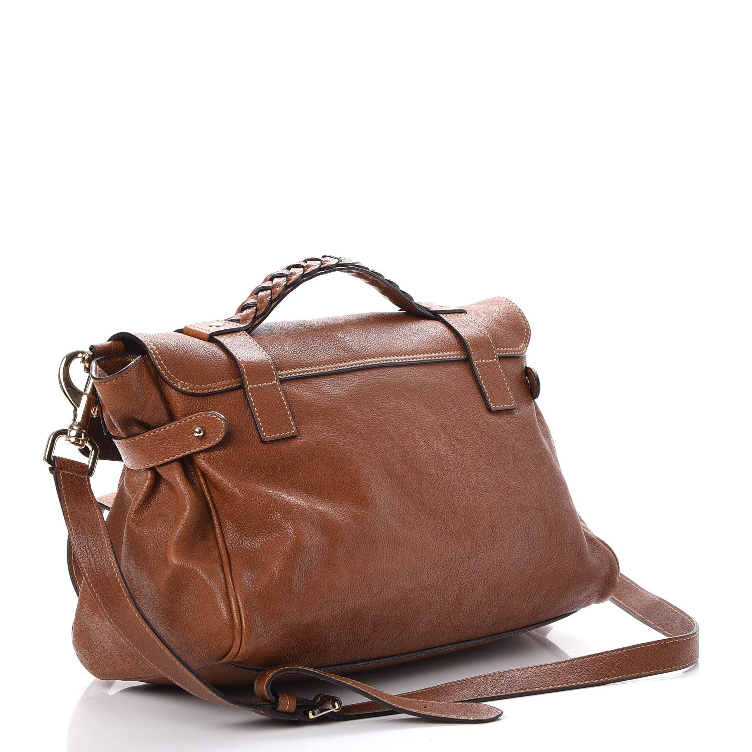 Mulberry Small Grain Calf Medium Alexa Oak 3 of 9