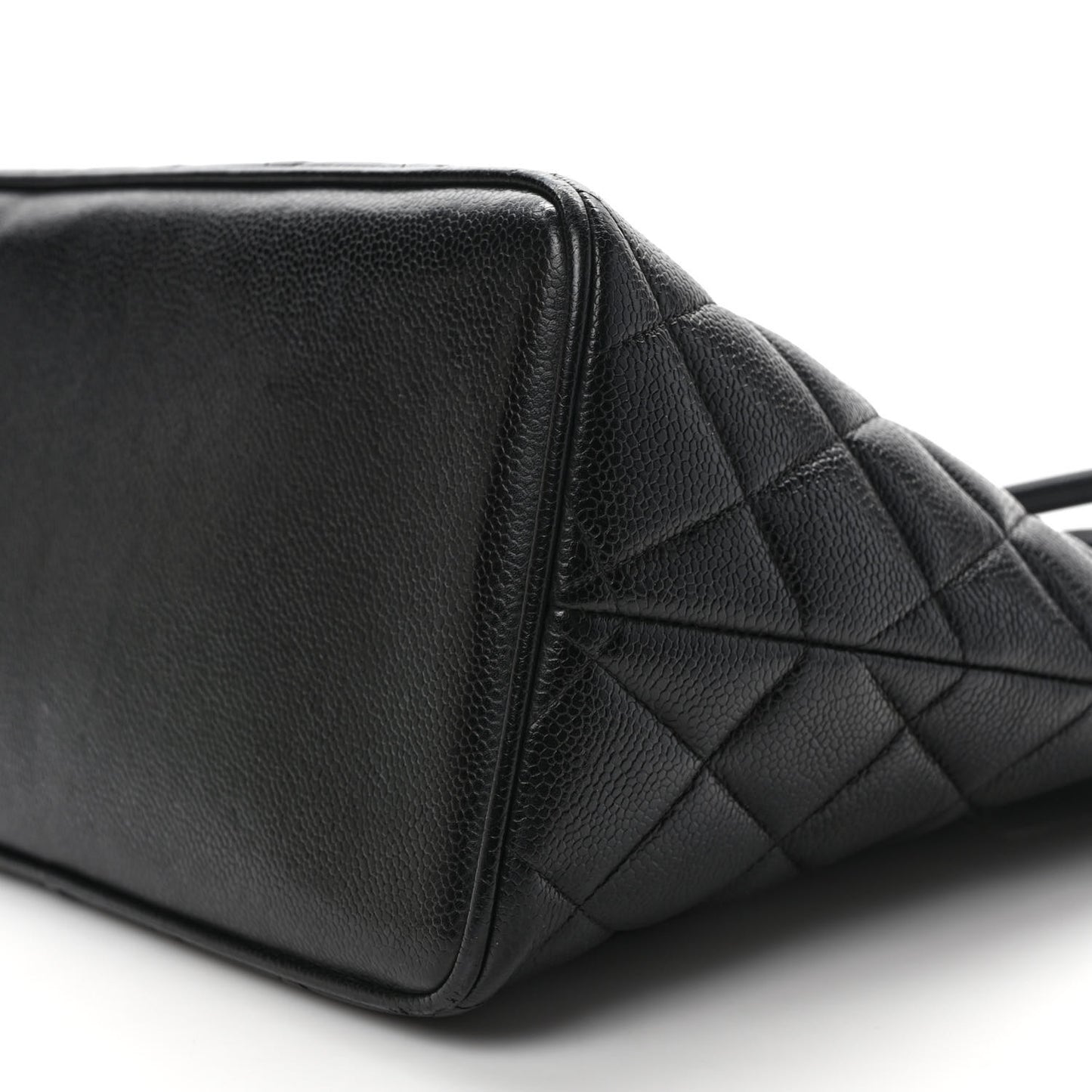 Caviar Quilted Medallion Tote Black