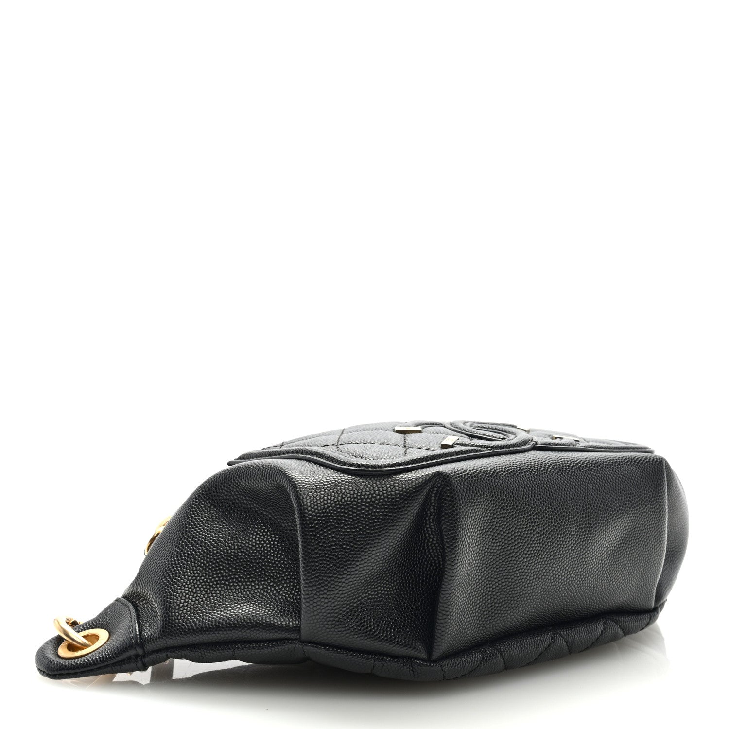 Chanel Caviar Quilted Filigree Waist Bag Black 4 of 9