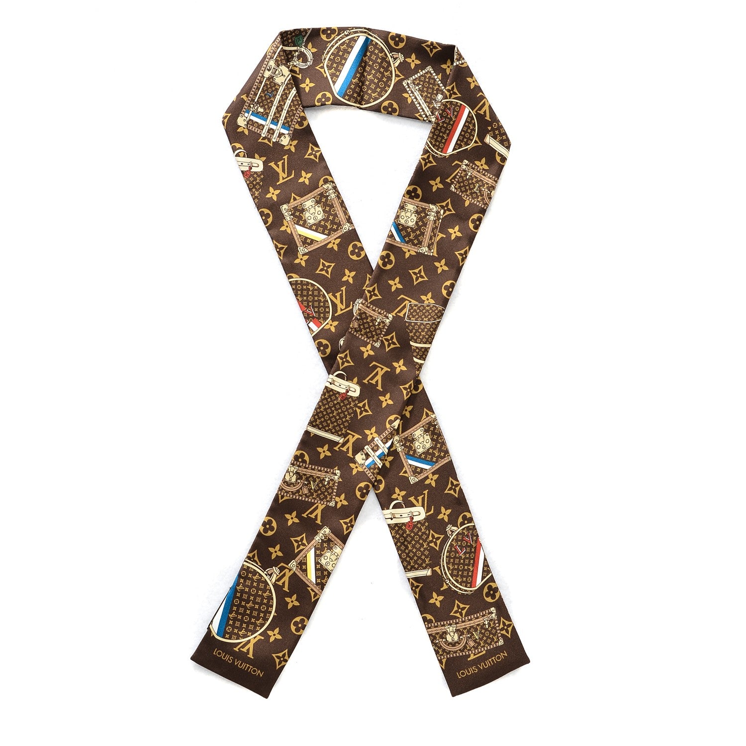 Louis Vuitton Silk Monogram Trunks Bandeau 1 of 5