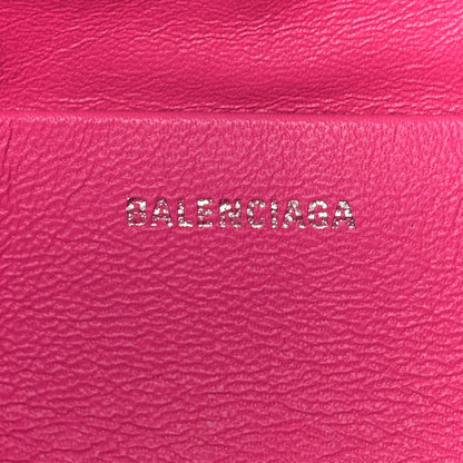 Balenciaga Faux Fur Curve Clutch Acid Fuchsia 6 of 8