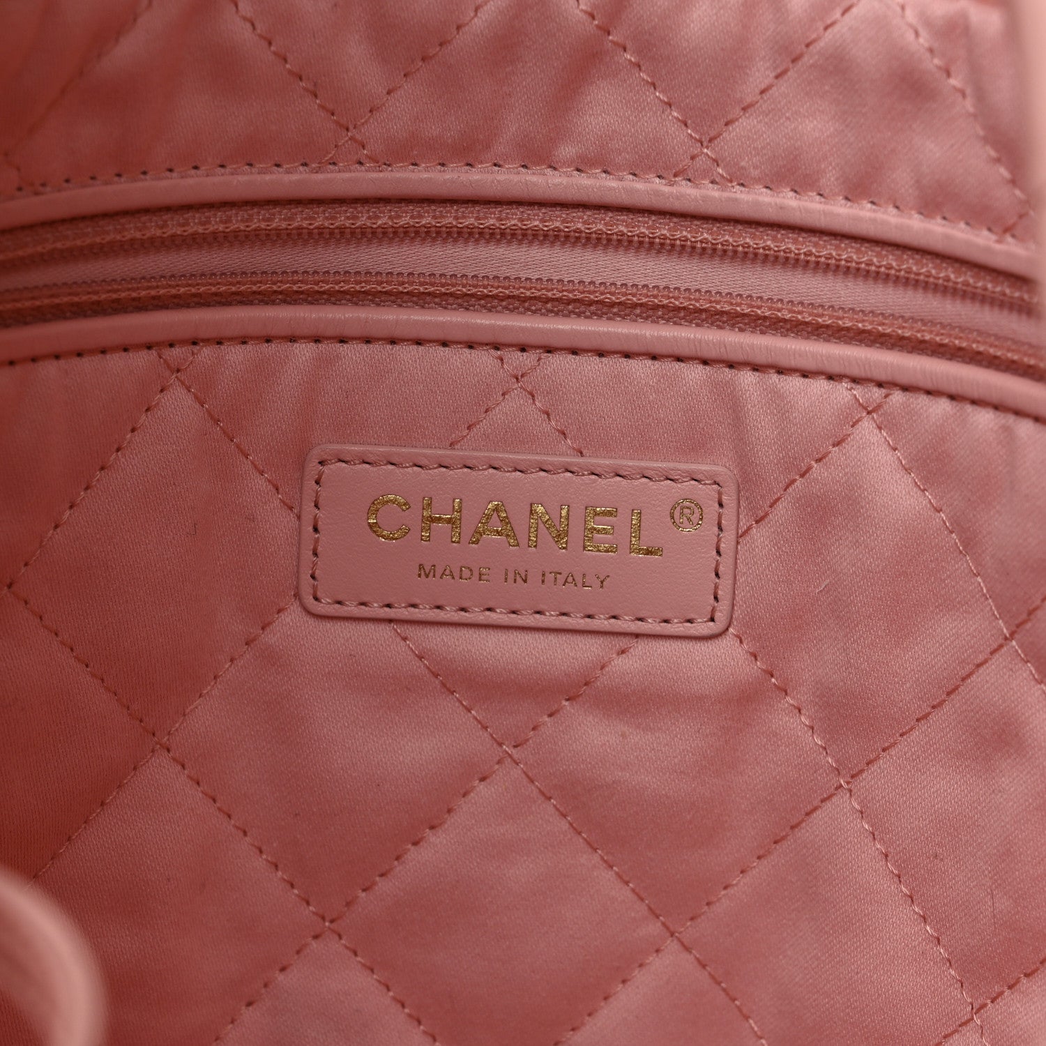 Chanel Shiny Calfskin Quilted Small Chanel 22 Light Pink 7 of 12