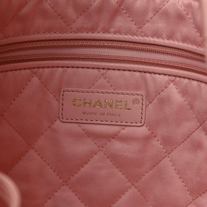 Chanel Shiny Calfskin Quilted Small Chanel 22 Light Pink 7 of 12