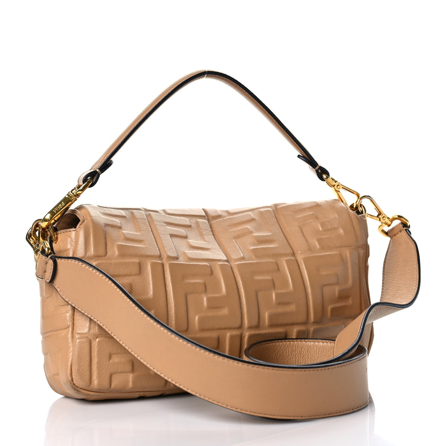 Fendi Nappa FF 1974 Embossed Baguette Durian 3 of 14