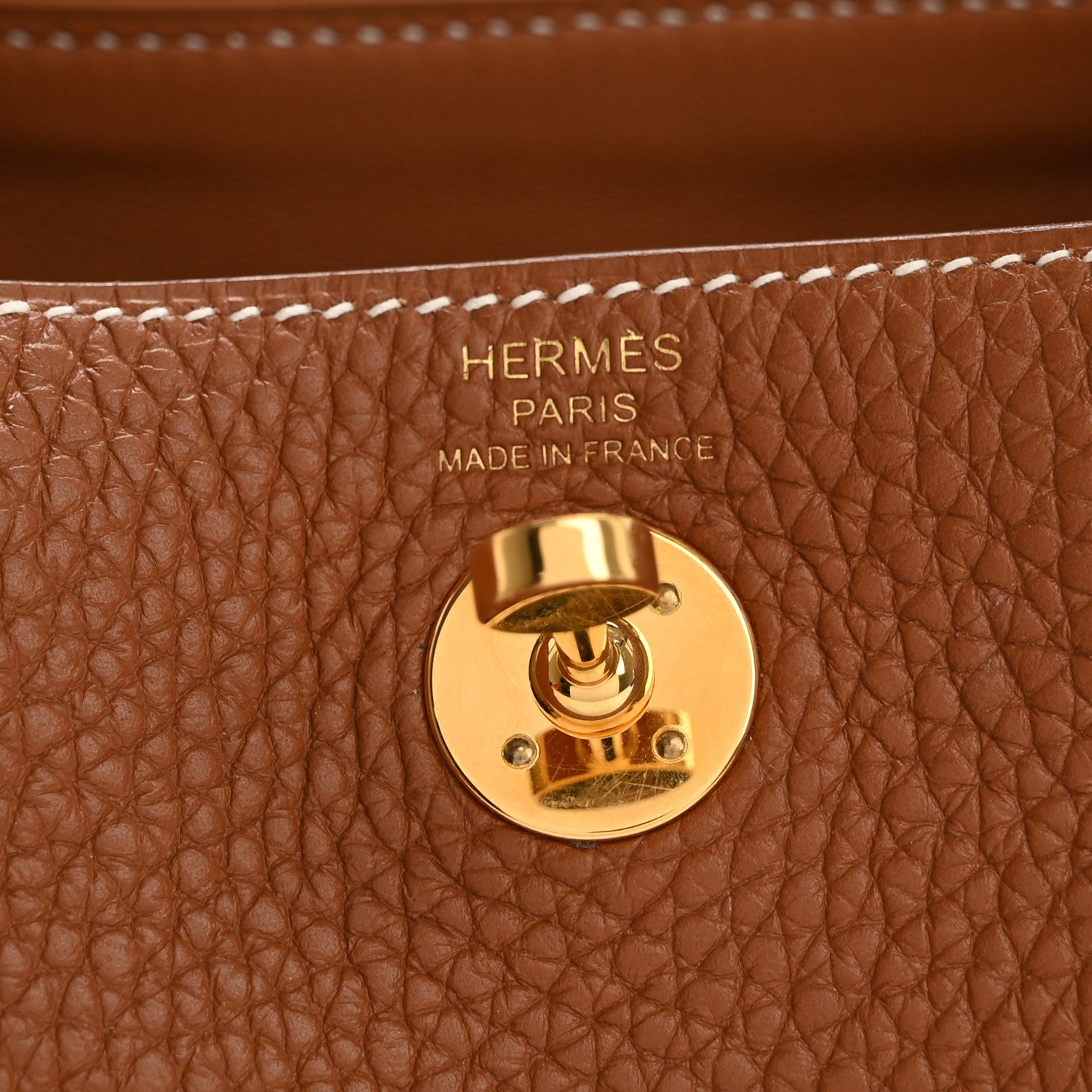 Hermes Taurillon Clemence Mini Lindy 20 Gold 6 of 12