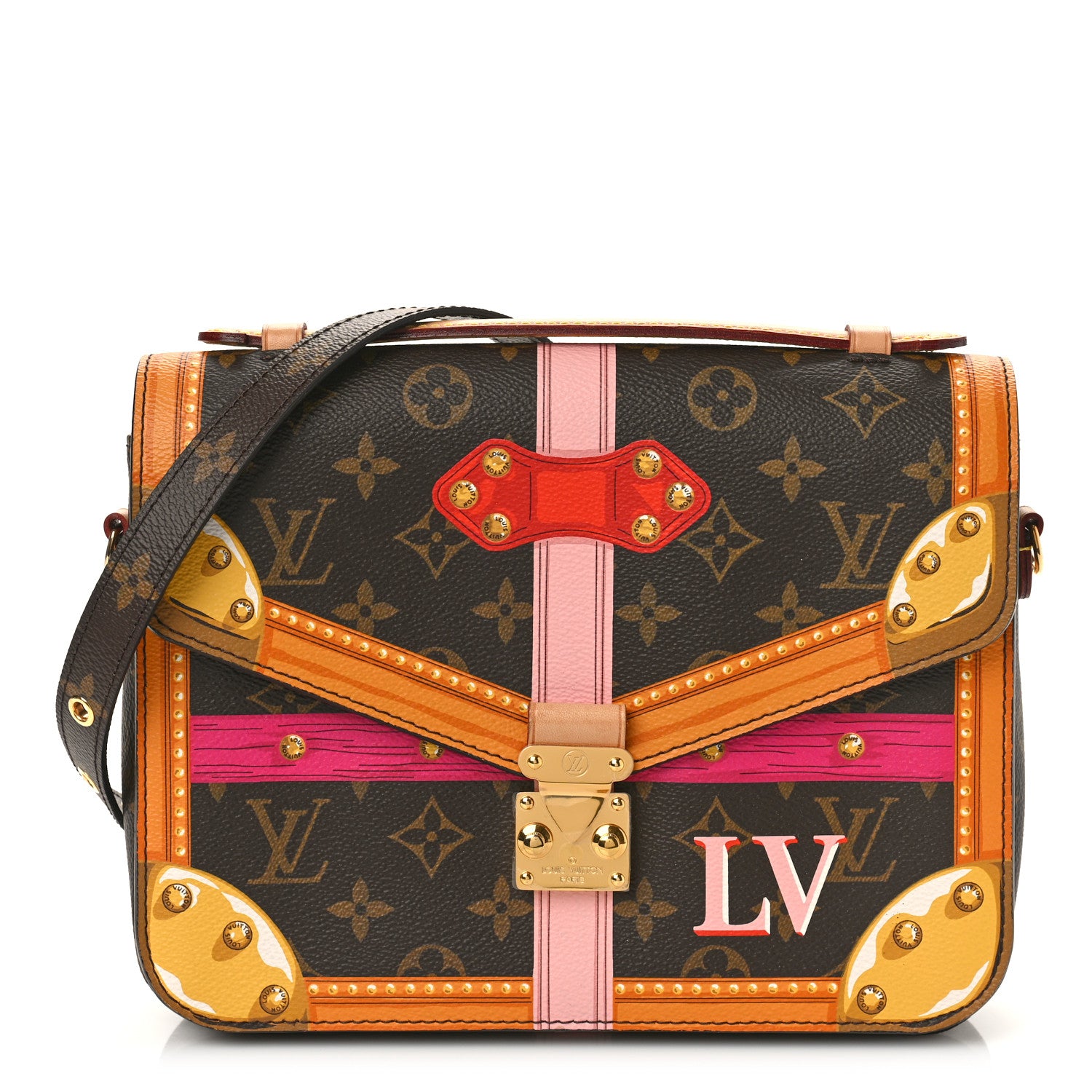 Louis Vuitton Monogram Summer Trunks Pochette Metis 1 of 8