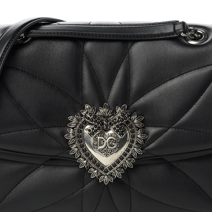 Dolce & Gabbana Lambskin Devotion Shoulder Bag Black 10 of 11