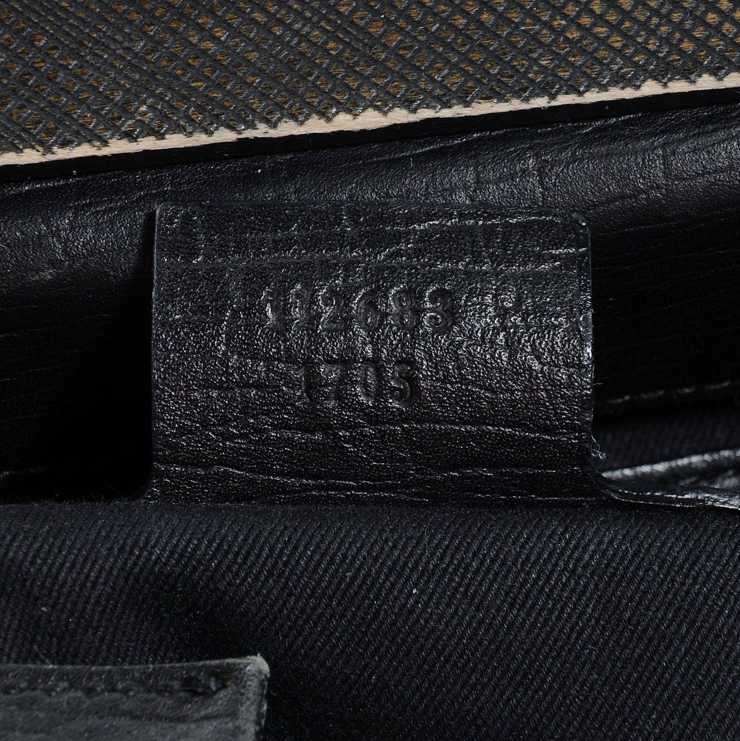 Monogram Wood Handle Frame Doctor Bag Black