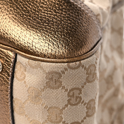 Gucci Monogram Large Princy Tote Gold 9 of 13