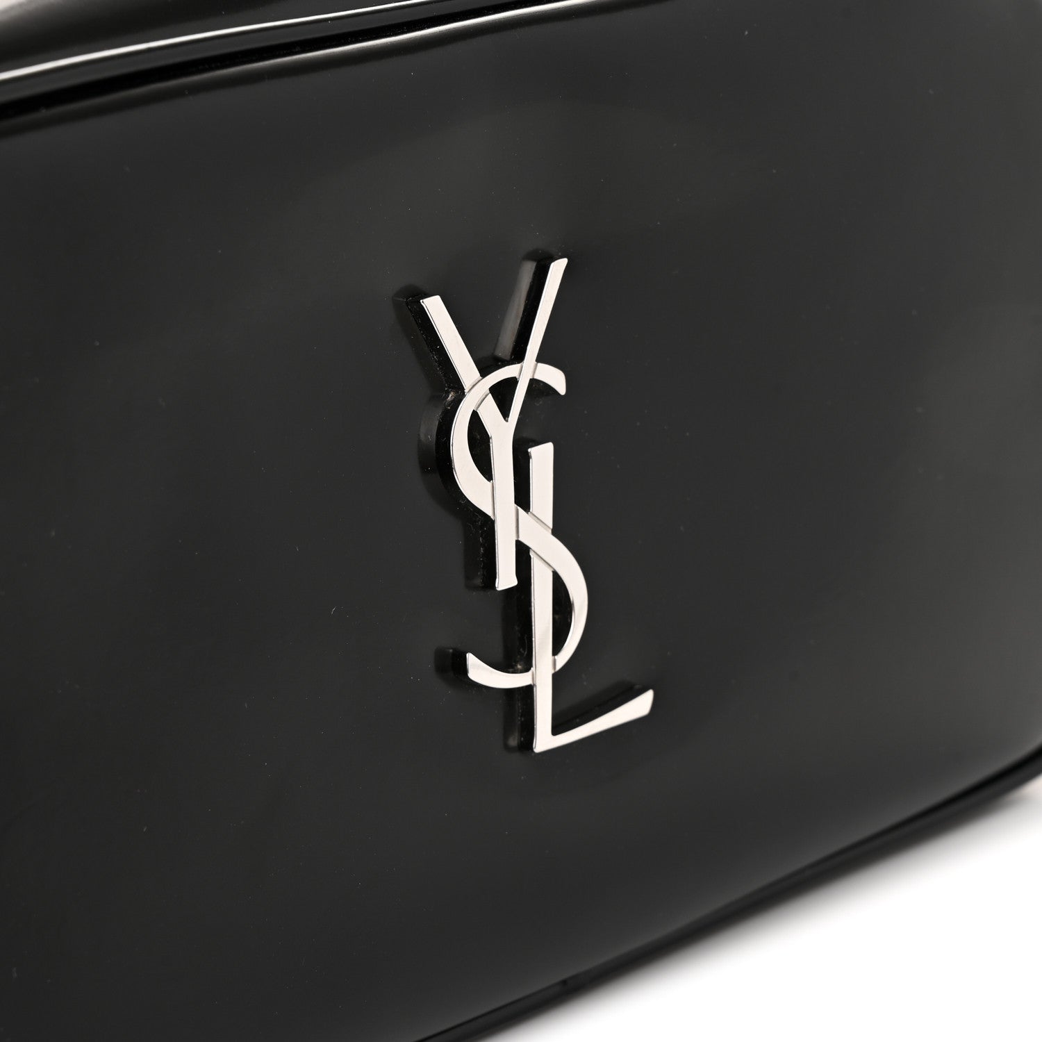 Saint Laurent Shiny Calfskin Monogram Mini Lou Camera Bag Black 11 of 14
