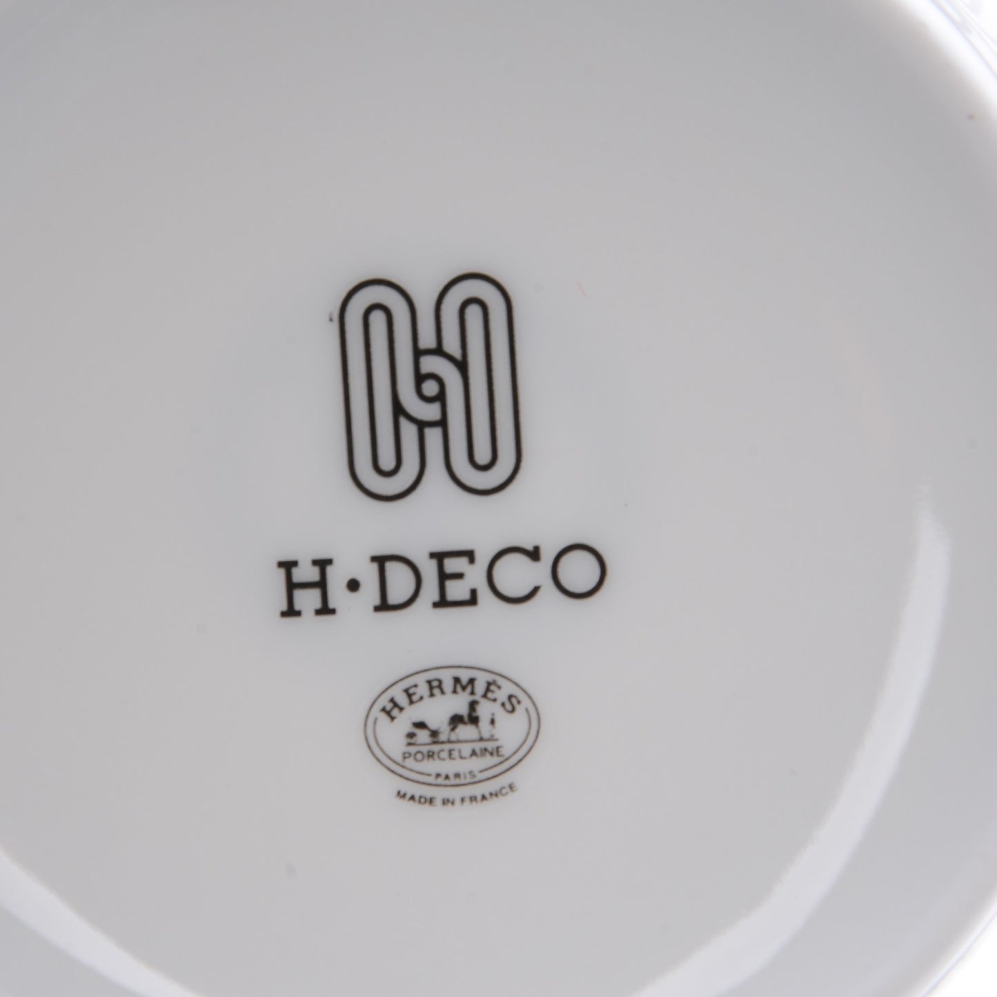 Porcelain H Deco Tea Cup and Saucer