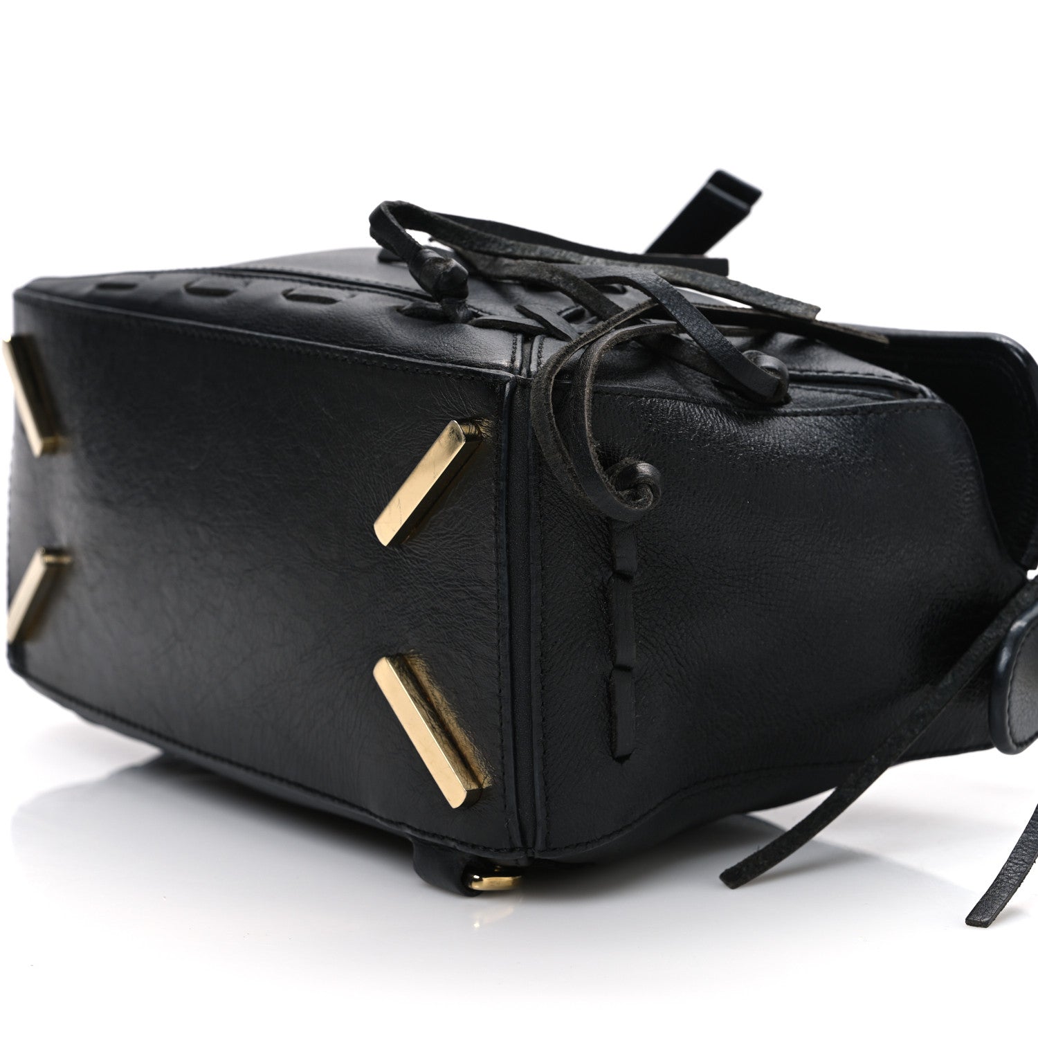 Loewe Calfskin Small Whipstitch Puzzle Bag Black 10 of 10
