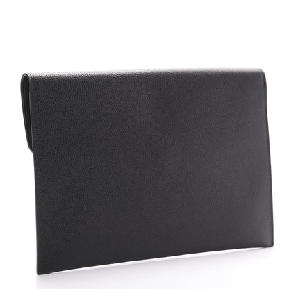 Alexander McQueen Calfskin Skull Envelope Clutch Black 2 of 6