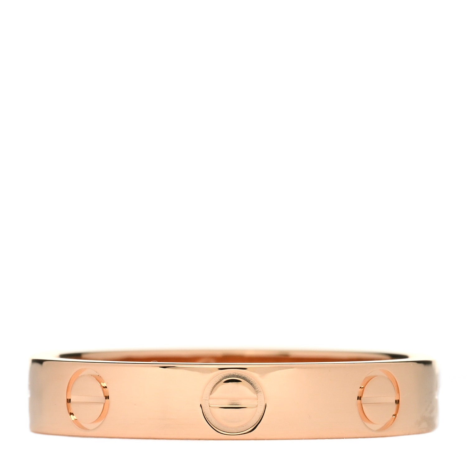 Cartier 18K Pink Gold 3.5mm LOVE Wedding Band Ring 54 6.75 1 of 4