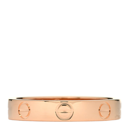 Cartier 18K Pink Gold 3.5mm LOVE Wedding Band Ring 54 6.75 1 of 4