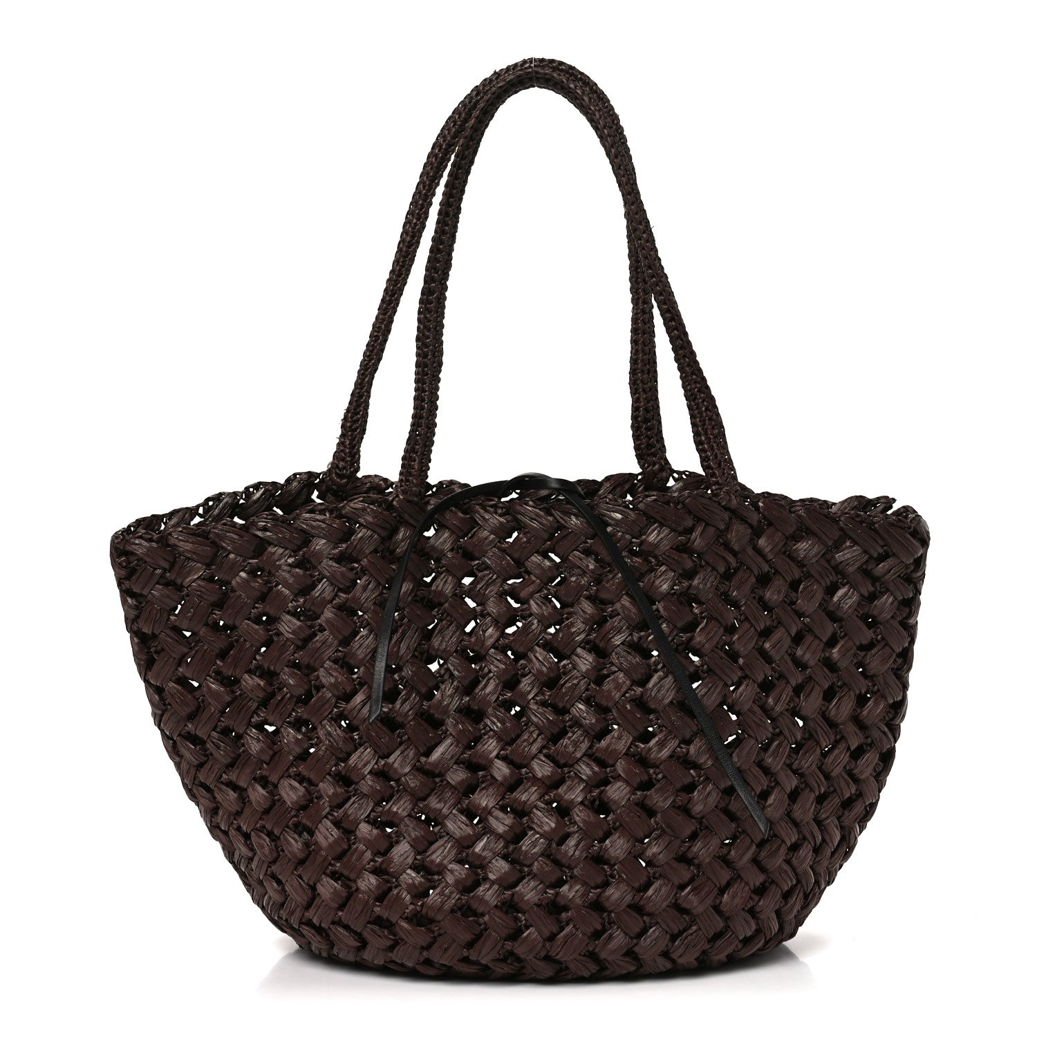 The Row Raffia Estelle Two Bag Espresso 1 of 10