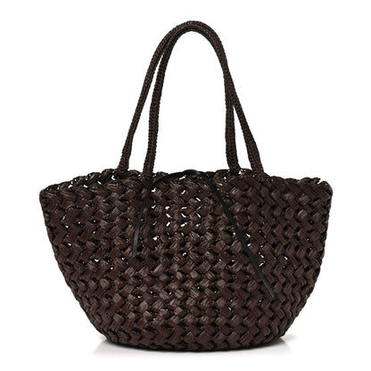 The Row Raffia Estelle Two Bag Espresso 1 of 10