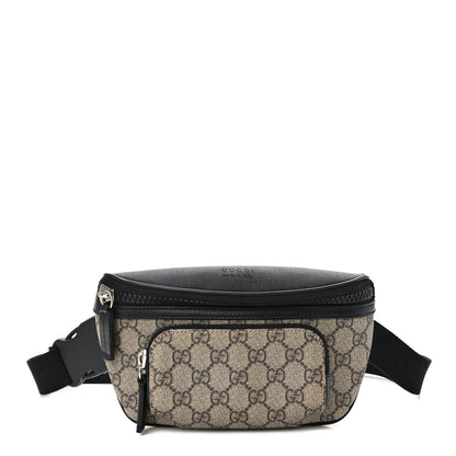 Gucci GG Supreme Monogram Belt Bag Black 1 of 9
