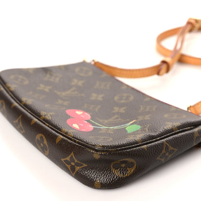 Louis Vuitton Monogram Cerises Pochette Accessories Long Strap 9 of 9