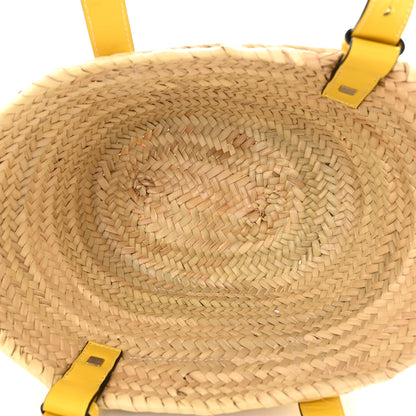 Loewe Raffia Small Basket Tote Bag Natural Yellow 5 of 9