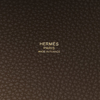 Hermes Taurillon Clemence Picotin Lock 22 MM Etoupe 6 of 9