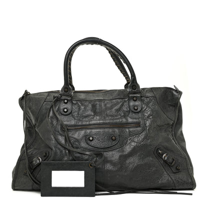 Balenciaga Agneau Classic Hardware Work Anthracite 1 of 25