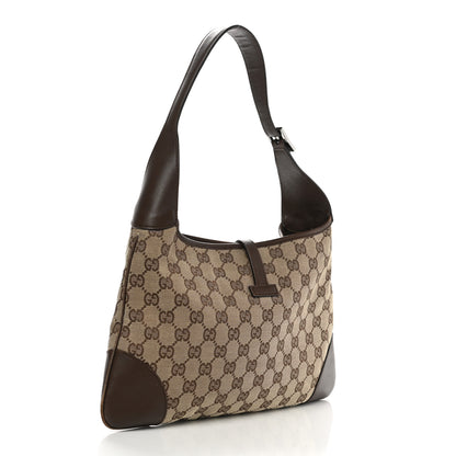 Gucci Monogram Lobster Clasp Jackie O Hobo Brown 3 of 10