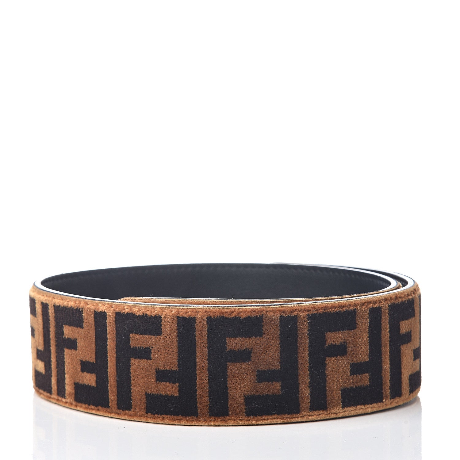 Fendi Velvet Tapestry FF Strap You Tobacco 2 of 2