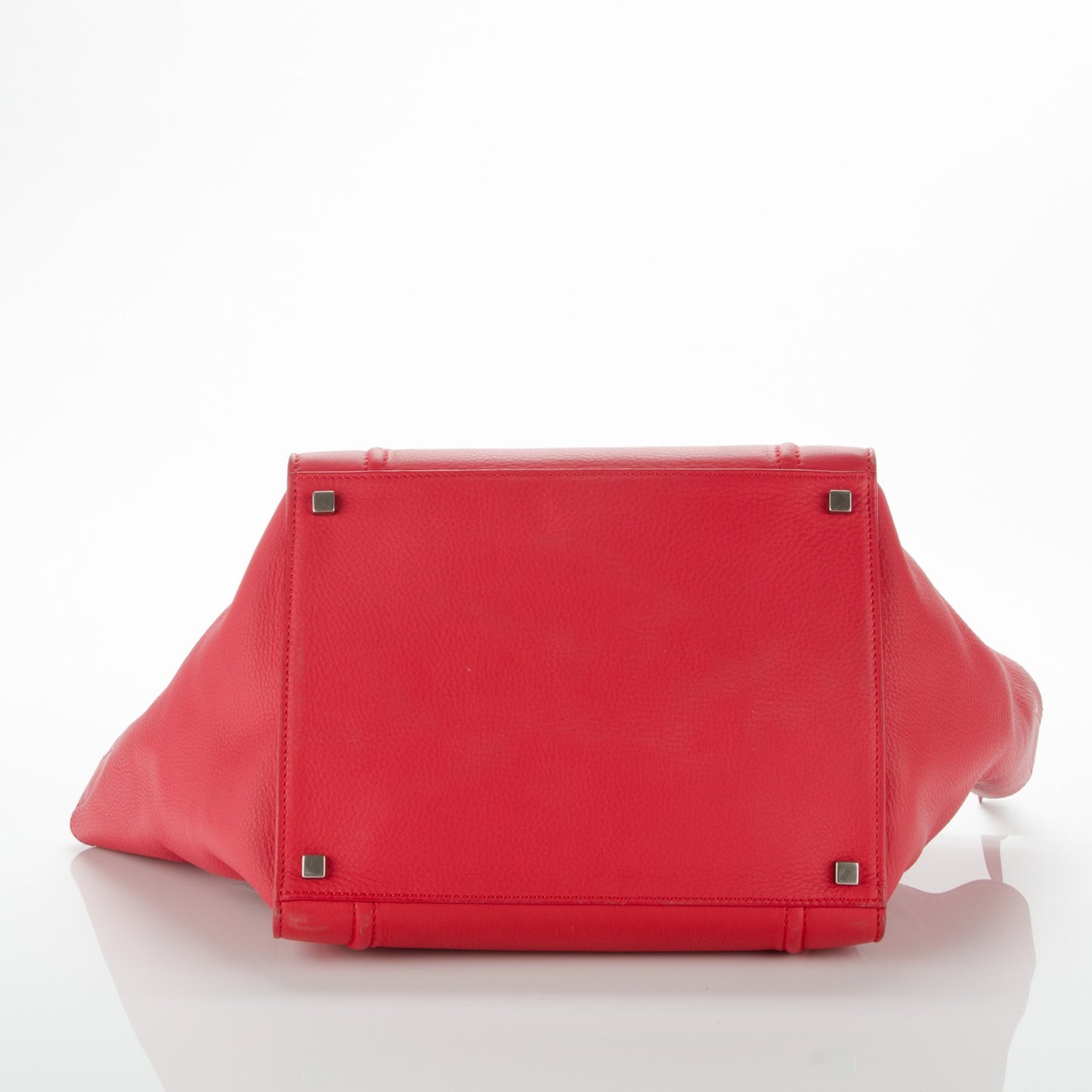 Supple Calfskin Medium Phantom Luggage Red