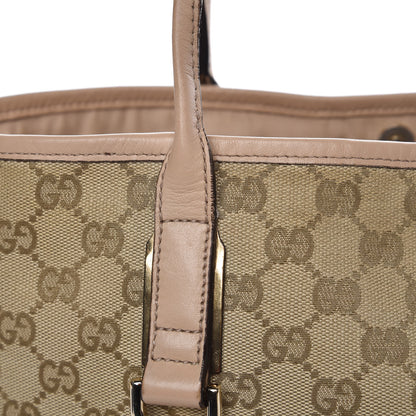 Gucci Monogram Medium New Britt Tote Beige 15 of 27