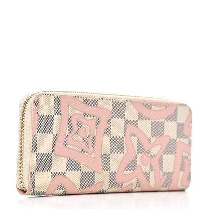 Louis Vuitton Damier Azur Tahitienne Clemence Wallet 3 of 7