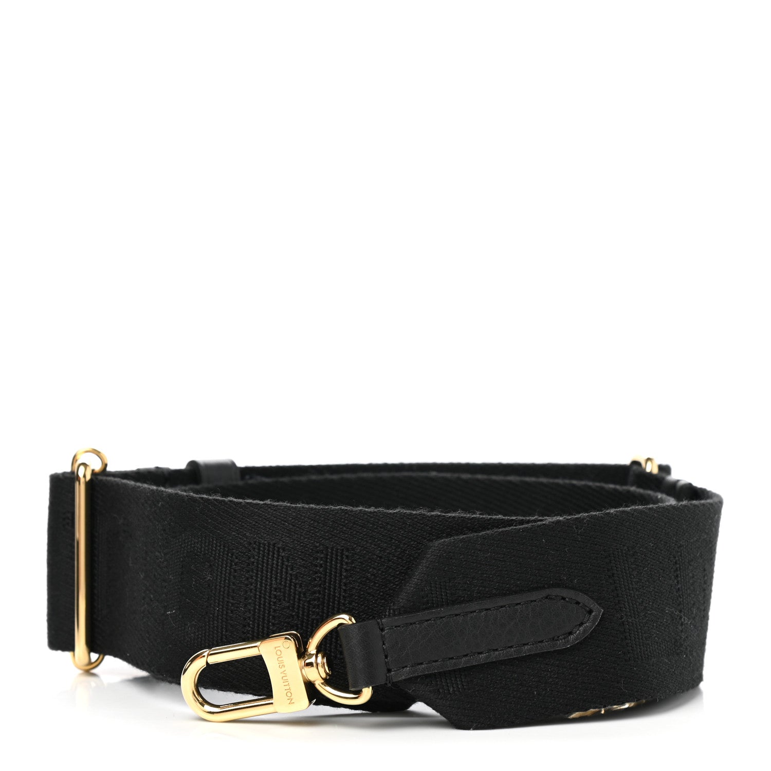 Louis Vuitton Canvas Adjustable Shoulder Strap Black 1 of 4