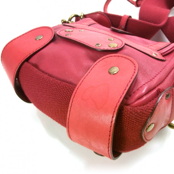 Chloe Leather Small Crossbody Bag Magenta 5 of 10