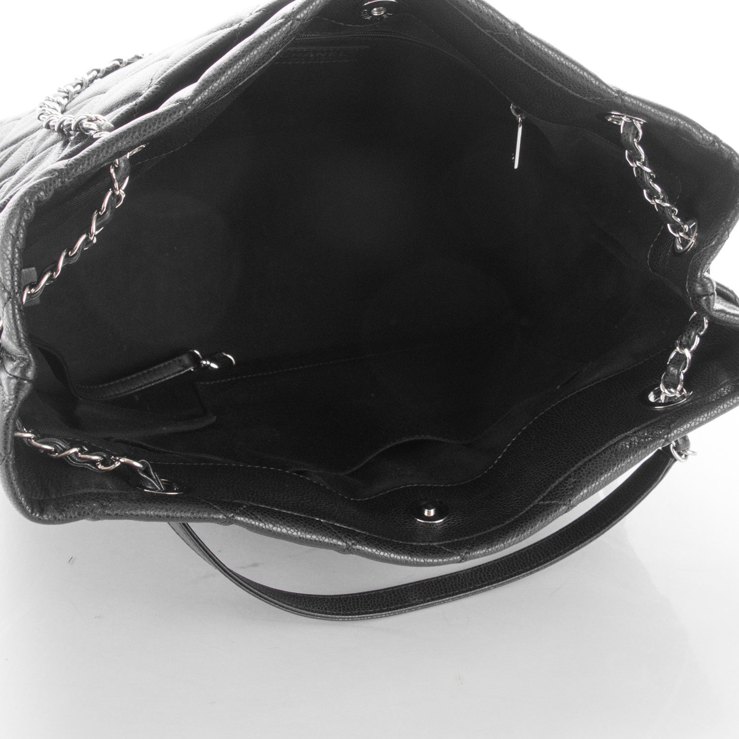 Chanel Caviar Quilted Timeless CC Soft Tote Black 5 of 7