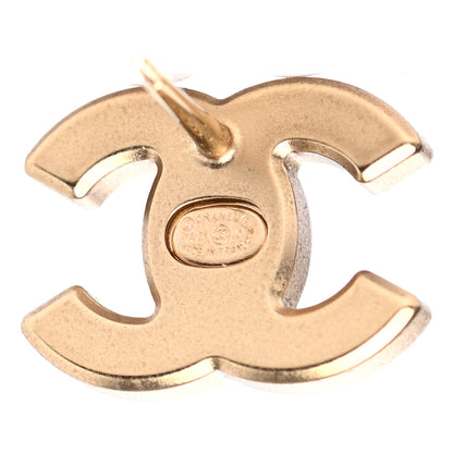 Chanel Crystal CC Earrings Gold 4 of 4