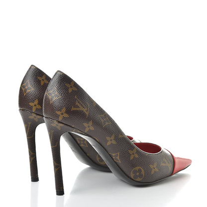 Louis Vuitton Monogram Cherie Pumps 41 Red 4 of 9