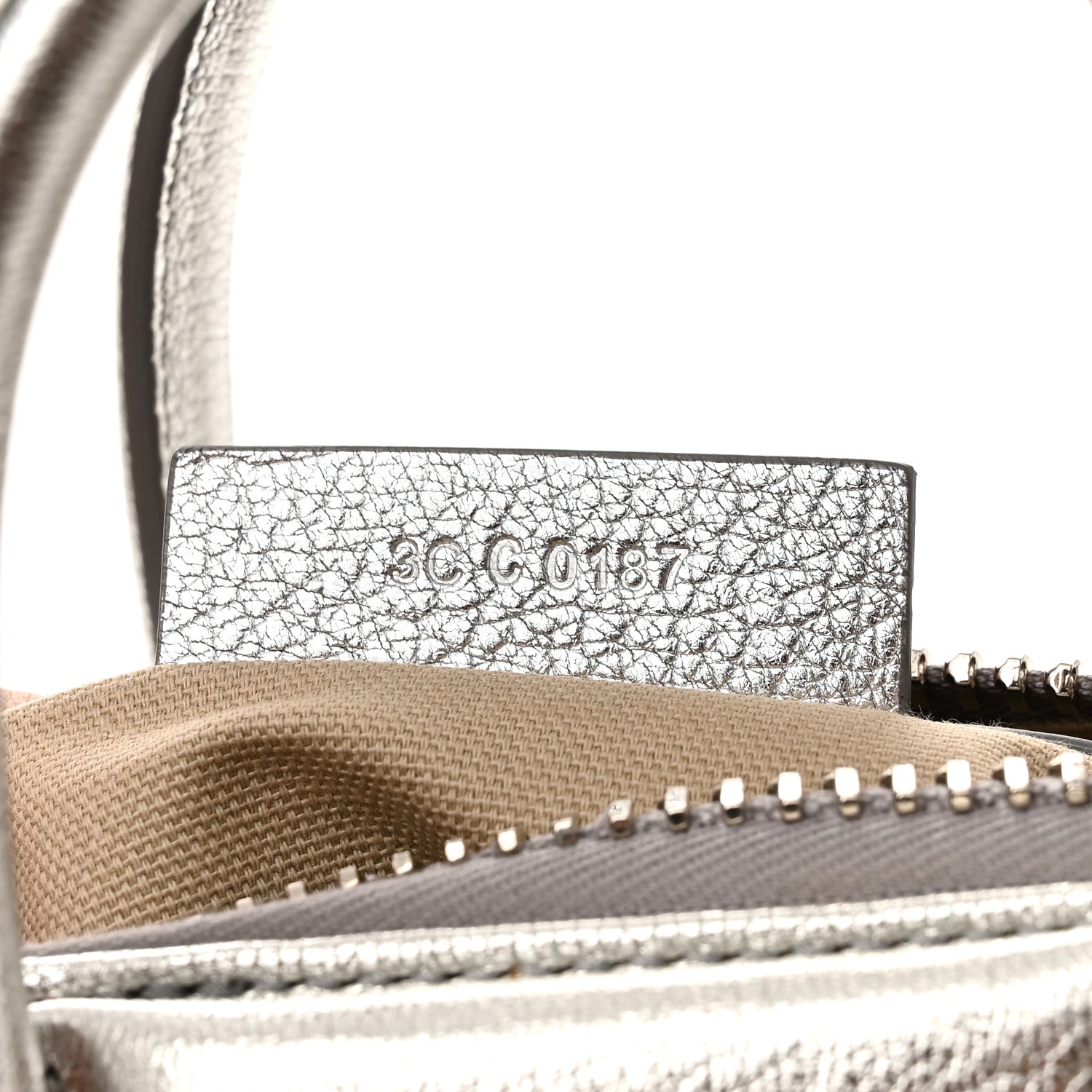 Givenchy Metallic Sugar Goatskin Mini Antigona Silver 7 of 11