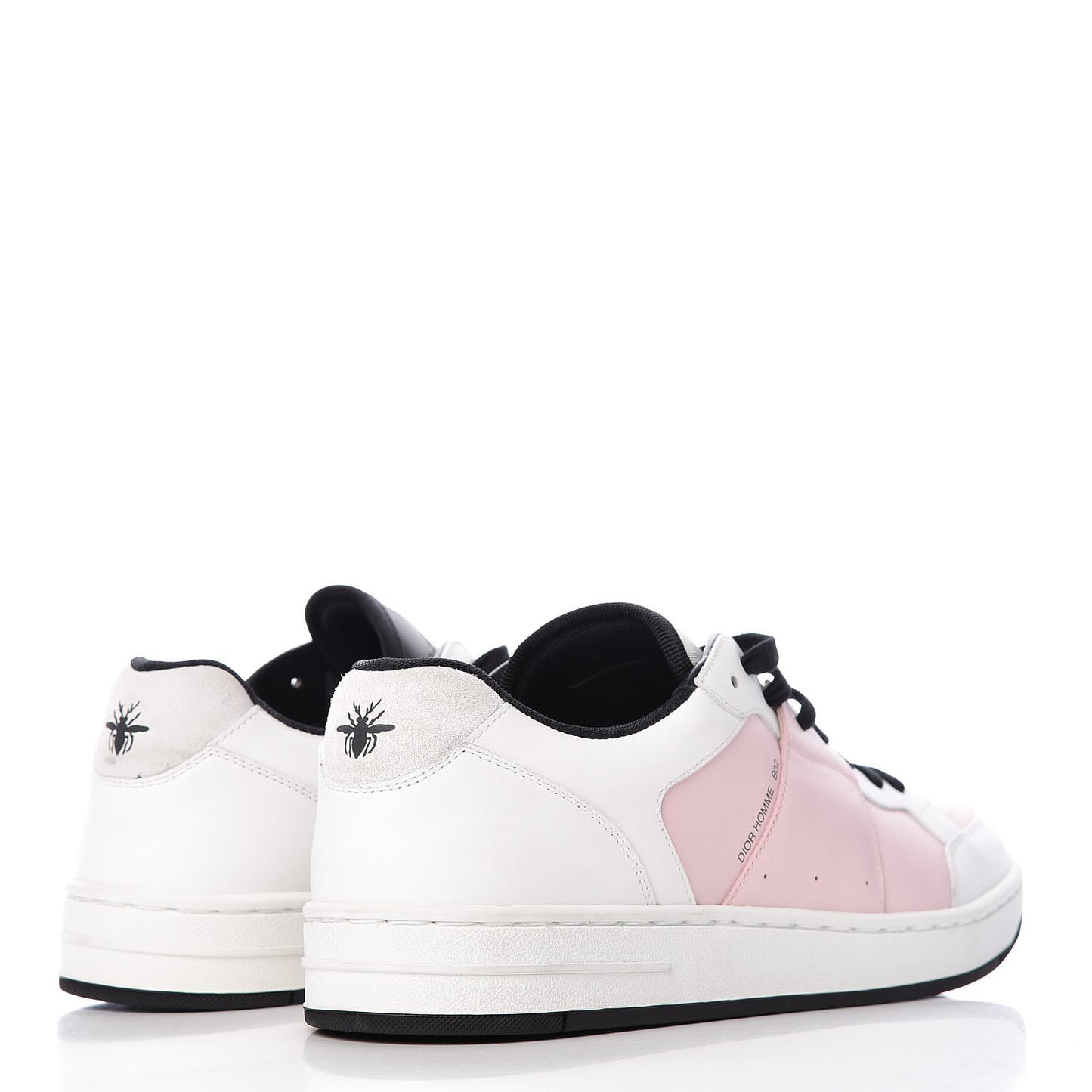 Homme Calfskin Mens BO2 Sneakers 45 White Pale Pink