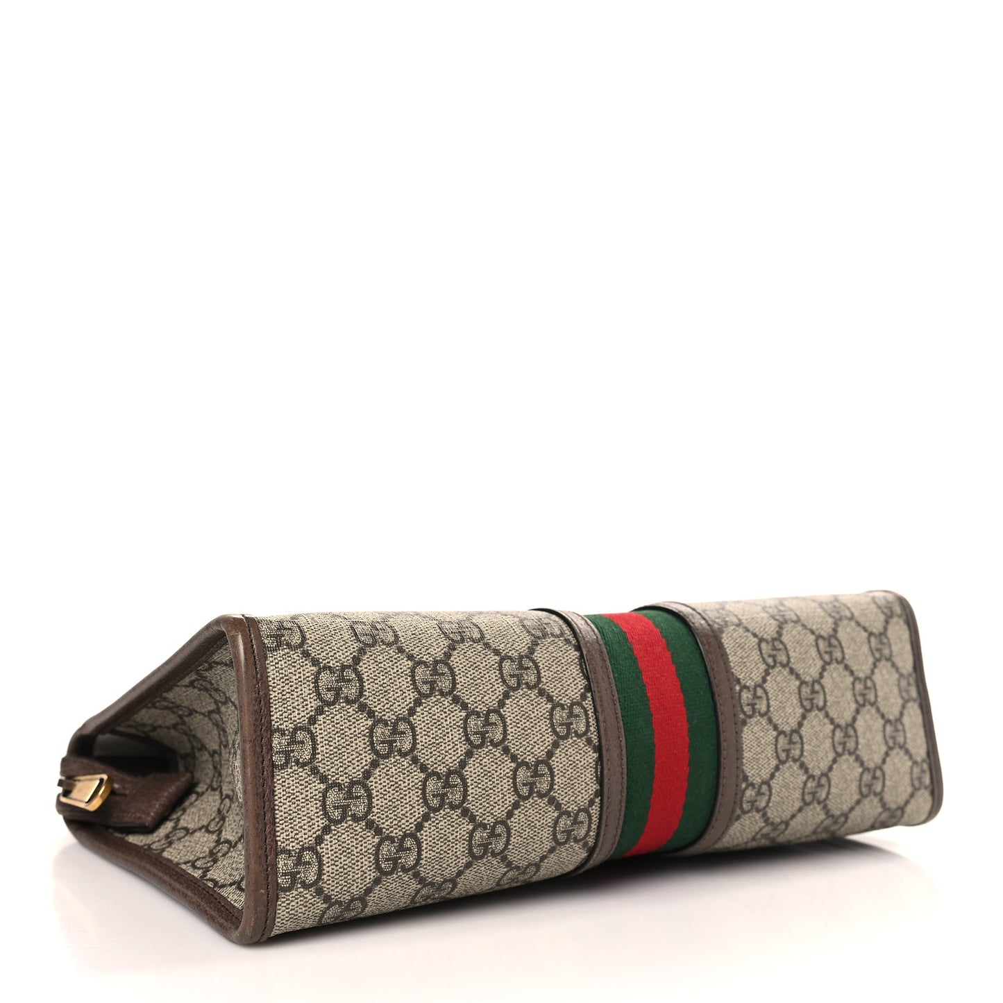 GG Supreme Monogram Web Ophidia GG Toiletry Case Beige New Acero