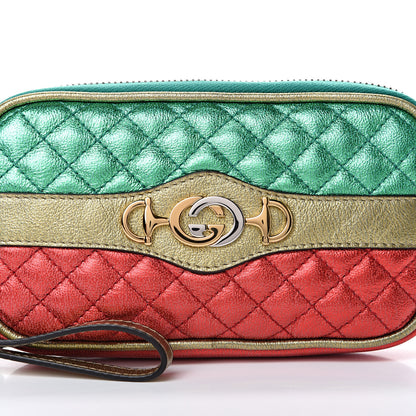 Gucci Laminated Nappa Trapuntata Zumi iPhone Case Rosso Jasmine Green Rame 7 of 8