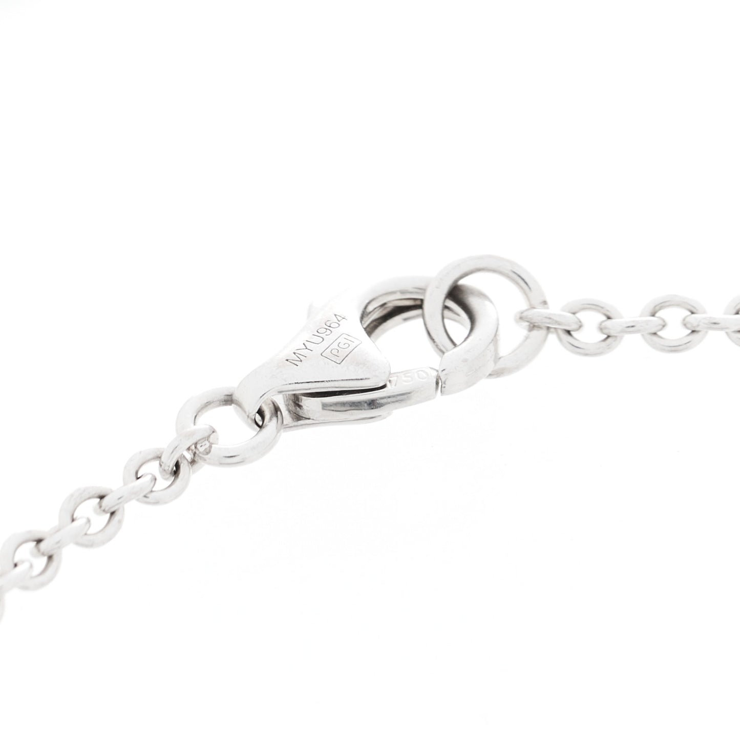 18K White Gold Interlocking LOVE Bracelet