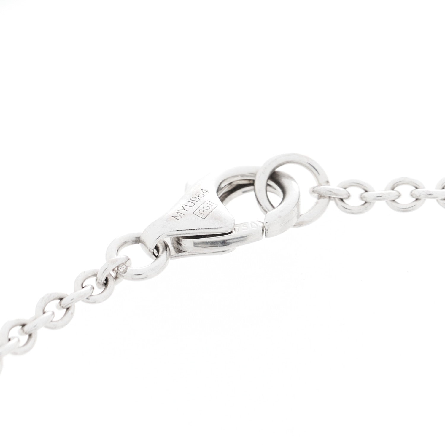 Cartier 18K White Gold Interlocking LOVE Bracelet 3 of 4