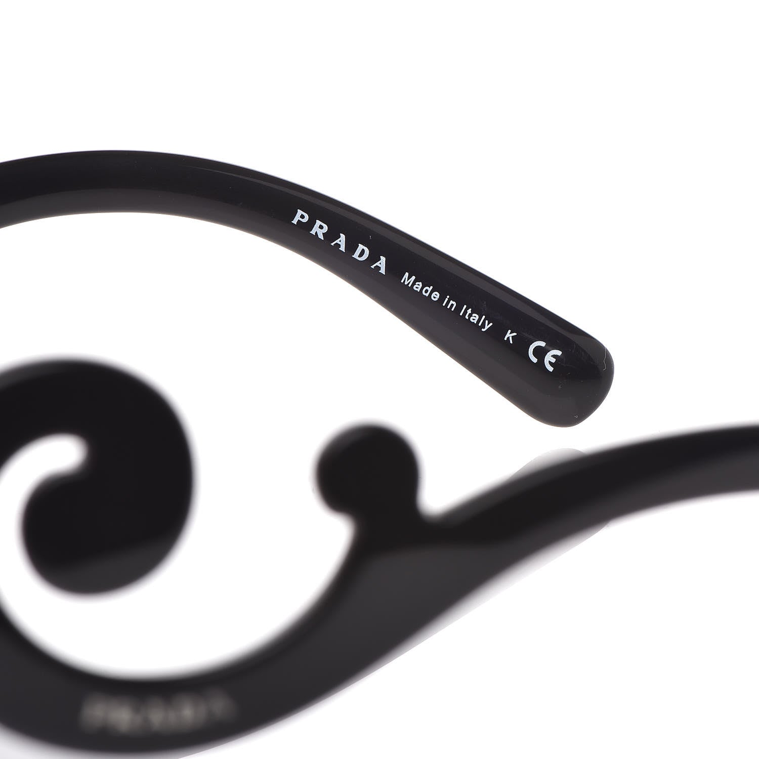 Prada Baroque Sunglasses SPR 27N Black 5 of 7