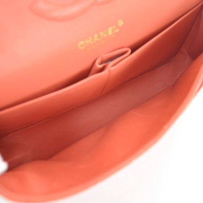 Chanel Caviar Medium Double Flap Coral 6 of 9