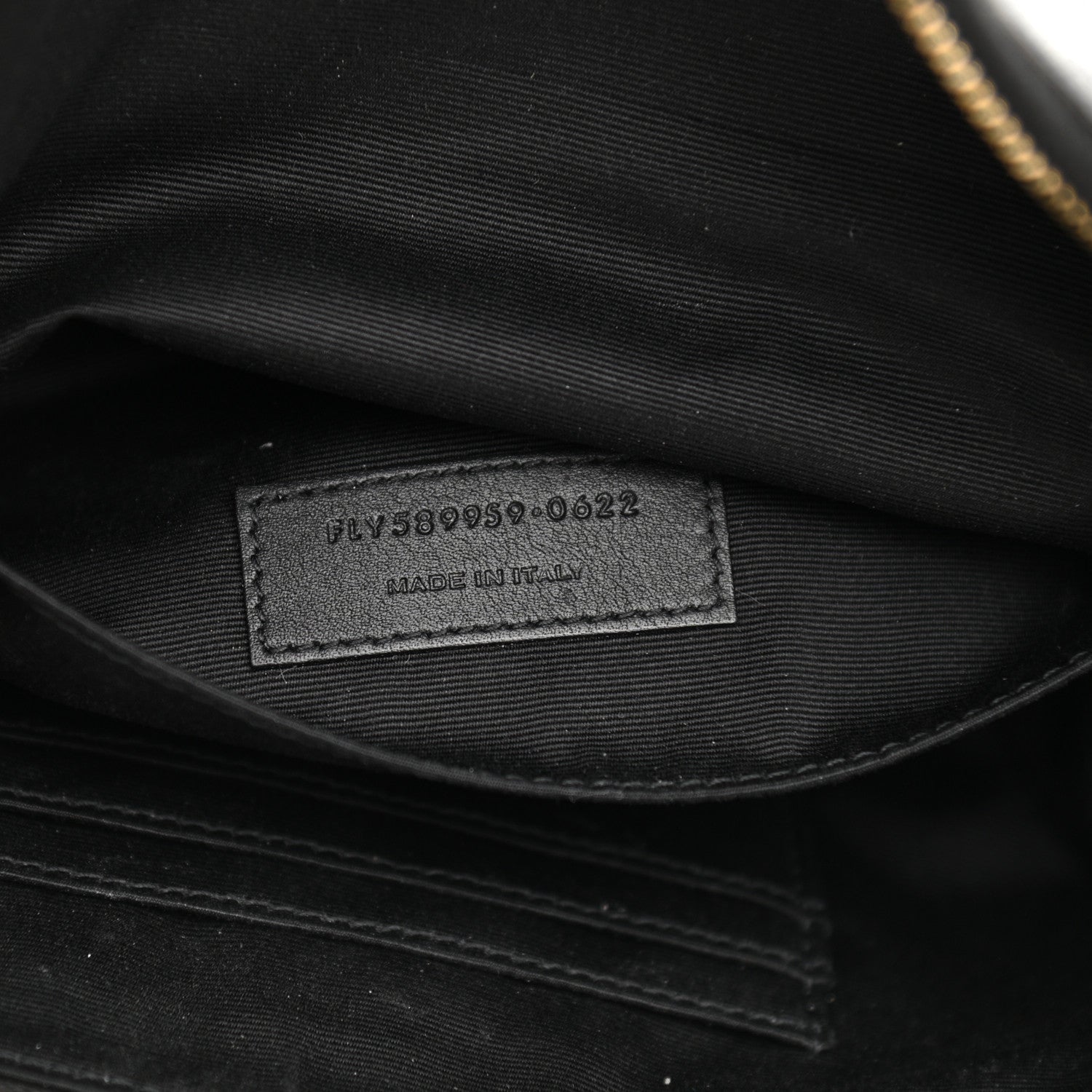 Saint Laurent Grain De Poudre Monogram Belt Bag Black 7 of 11