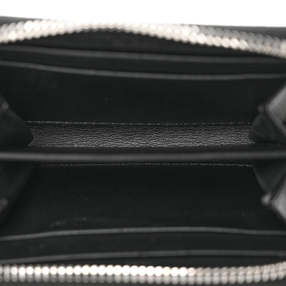 Givenchy Textured Coated Canvas Iconic Bambi Print Mini Zip Wallet Black 5 of 17