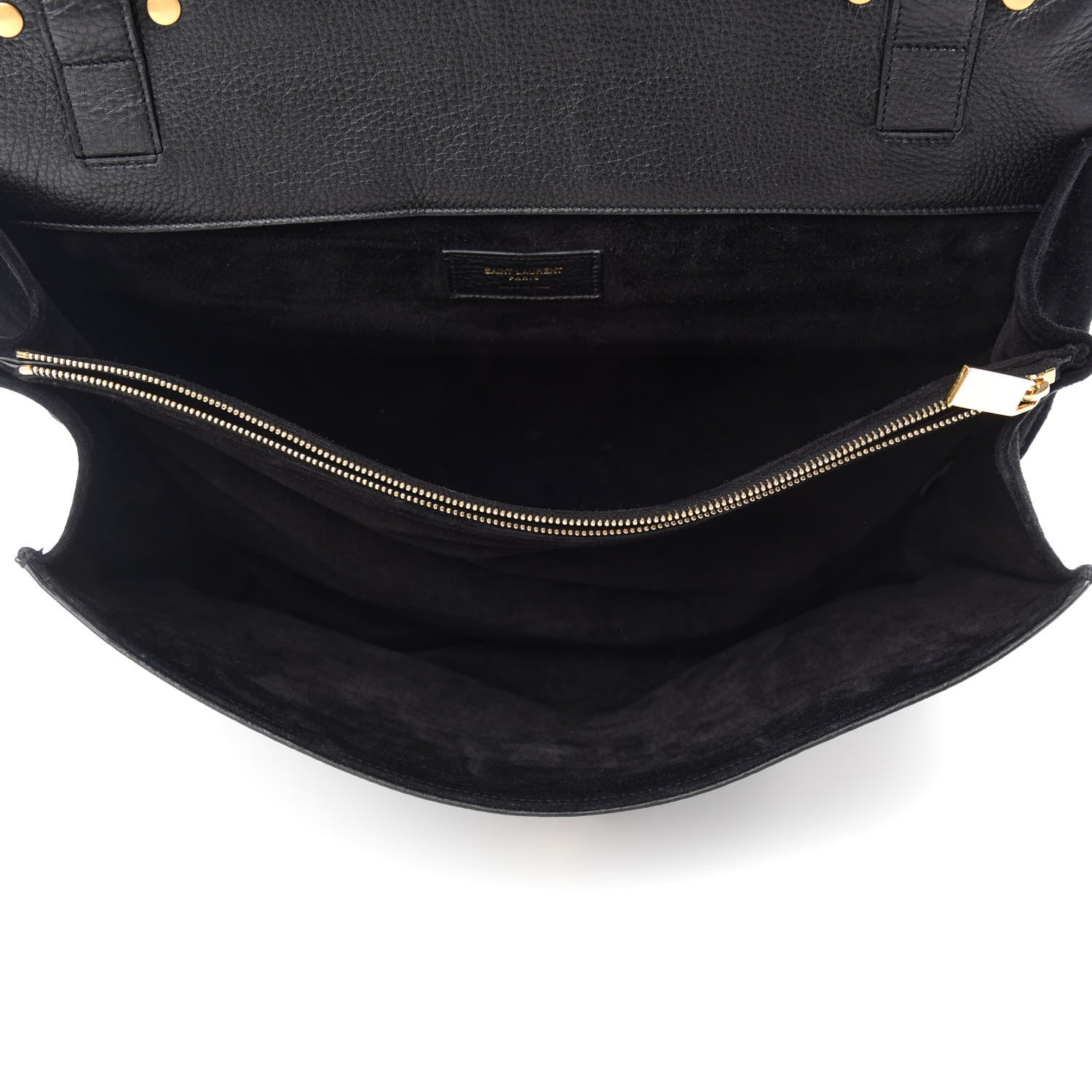 Saint Laurent Calfskin Suede Large Muse Two Black 6 of 12