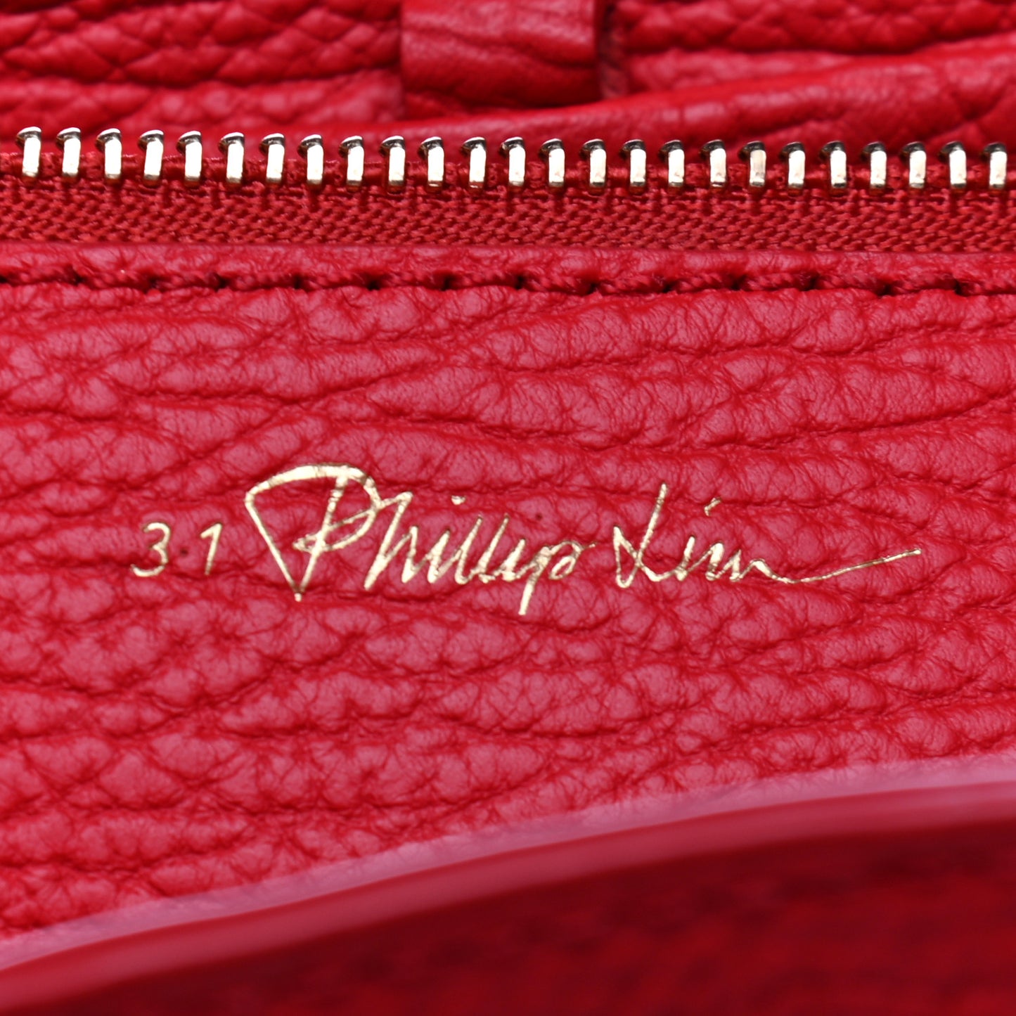 Textured Calfskin Medium Pashli Satchel Red