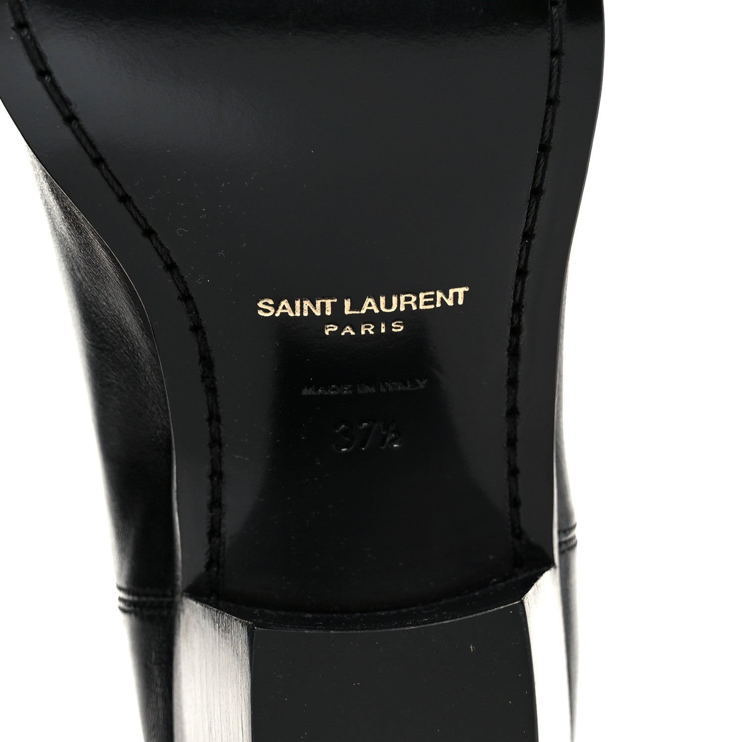 Saint Laurent Incrociato Muriel Vassili 60 Ankle Zip Boots 37.5 Black 7 of 10